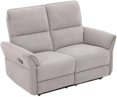 Home4you Sofa-reglaineris DAMIKA 2 vietų Elektrinis Pilka