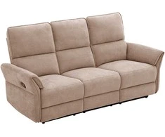 Home4You Sofa-reglaineris DAMIKA Trivietė Šviesiai ruda