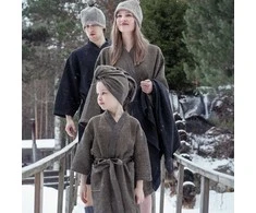 Chalatas RENTO BROWN, vaikiškas L/XL