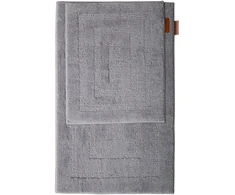 Lova Home4You Vonios kilimėliai „ROMANO“, 2 vnt., 50 x 80 cm + 50 x 40 cm, pilkos spalvos