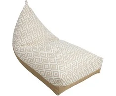 Fotelis Home4You Sėdmaišis ROMB 130x80x20/70 cm, smėlio spalvos