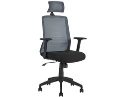 Biuro kėdė BRAVO 62x53x107-114,5 cm juoda, nugaros atrama: tinklinis audinys