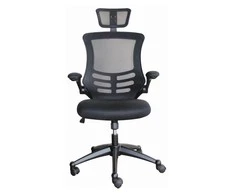 Biuro kėdė OFFICE4YOU RAGUSA, su porankiais, juoda sp.