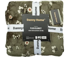 Blanket PLUSH MEADOW XL 230x230cm, olive žalias