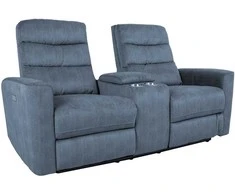 Home4You Sofa-reglaineris GASTON 2 vietų Mėlyna