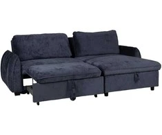 Home4You Mėlyna Kampinė sofa-lova CLOUD mėlyna