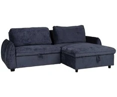 Home4You Mėlyna Kampinė sofa-lova CLOUD mėlyna