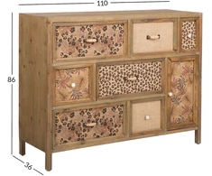 Home4You Spintelė „ZARA“ 110 x 36 x H86 cm, ruda