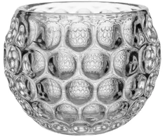 Lova Žvakidė „SPHERE“, skersmuo 8 x aukštis 6,5 cm, stiklinė