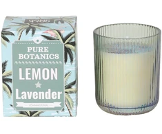 Lova Žvakė „PURE BOTANICS“, 7,5 cm pločio ir 9,5 cm aukščio, citrinų ir levandų aromatas