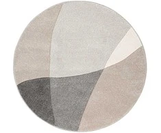 Home4You Carpet DIXIE CARVED-1, D200cm, pilka/smėlio spalvos