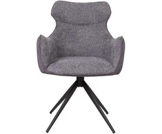 Home4You Chair CHANA swivel, pilkas
