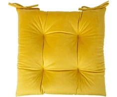 Fotelis Home4You Pagalvėlė kėdei VELVET 2, geltona