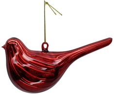 Kalėdinis papuošalas JOY BIDRY Raudonas 15cm, stiklas