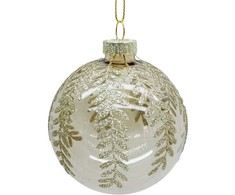 Kalėdinis papuošalas JOY GLAM D8cm, stiklas