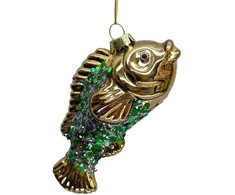 Kalėdinis papuošalas JOY GOLDFISH 11.8cm, stiklas