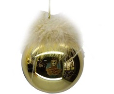 Kalėdinis papuošalas JOY GOLDY D10cm, stiklas