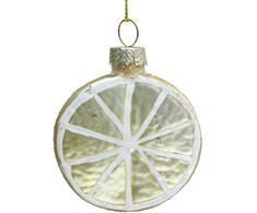 Kalėdinis papuošalas JOY LEMON 6,5 cm, stiklas