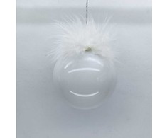 Home4You Kalėdinis papuošalas JOY PEARL D8cm, stiklas
