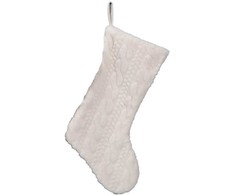 Kalėdinė kojinė FUN SWEET H53.3cm, balta