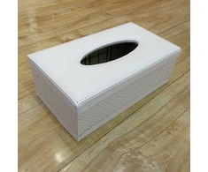 Home4You Tissue box WILMA 25,5x14xH9,5cm, cream