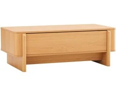 Home4You Coffee table MORBEN 110x60xH40cm, melamine with oak decor