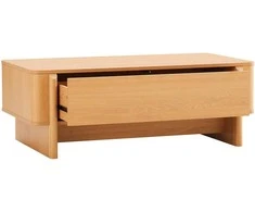 Home4You Coffee table MORBEN 110x60xH40cm, melamine with oak decor