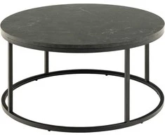 TV staliukas Home4You Coffee table SPIRO D80xH40cm, juodas