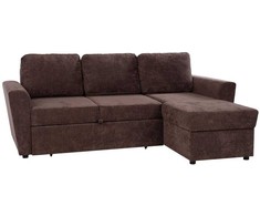 Home4You Kampinė sofa-lova INGA ruda