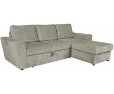 Home4You Kampinė sofa-lova INGMAR Smėlio spalvos, 242x168 cm