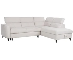Kampinė sofa-lova „SAMANTHA RC“, balta