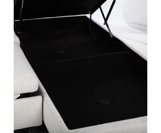 Home4You Kampinė sofa-lova „SAMANTHA RC“, balta