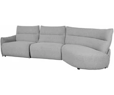 Home4You Kampinė sofa CANNES RC Elektrinis reklaineris, Pilka