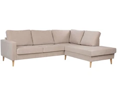 Home4You Kampinė sofa „HANSON RC“, smėlio spalvos