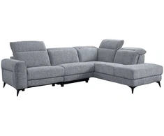 Lova Kampinė sofa „LUISA RC“, su elektrine atlošimo funkcija, pilka