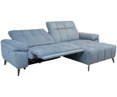 Home4you Elektrinė Kampinė sofa LUZERN dešinioji kampinė, melsva