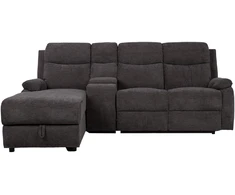 Lova Kampinė sofa „PROVENCE LC“, su elektrine arba rankine atlošimo funkcija, tamsiai pilka