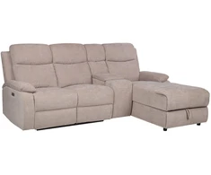 Lova Kampinė sofa „PROVENCE RC“, su elektrine arba rankine atlošimo funkcija, šviesiai pilkos spalvos