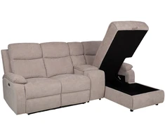 Lova Kampinė sofa „PROVENCE RC“, su elektrine arba rankine atlošimo funkcija, šviesiai pilkos spalvos