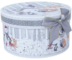 Home4You Puodelis/lėkštė MIA SNOW 180ml dovanų dėžutėje