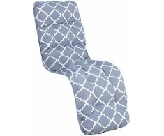 Home4You Cushion for chair BADEN-BADEN 48 x 165 cm, pilkas rhombus
