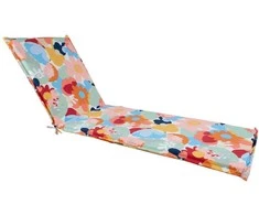 Home4You Paminkštinimas gultui NORDIC FLOWER, 55x190x5cm, gėlių raštas