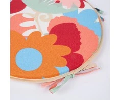 Home4you Paminkštinimas kėdei NORDIC FLOWER, 38x2,5cm, gėlių raštas