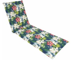 Pagalvėlė kėdei SUMMER FLOWER 55x190x5cm, tamsiai gėlėta