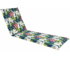 Pagalvėlė kėdei SUMMER FLOWER 55x190x5cm, tamsiai gėlėta