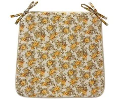 Fotelis Home4You Pagalvėlė LONETA NEW kėdei 39x39cm, smėlio spalvos rožė