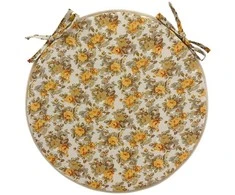 Home4You Pagalvėlė LONETA NEW kėdei D39cm, smėlio spalvos rožė