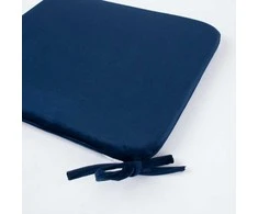Fotelis Home4you Pagalvėlė kėdei VELVET, mėlyna