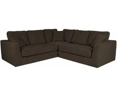 Home4You Kampinė sofa EDRA Tamsiai pilka