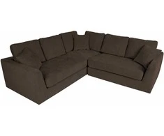 Home4You Kampinė sofa EDRA Tamsiai pilka
